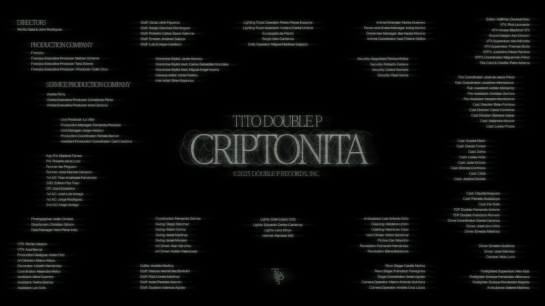 TITO DOUBLE P - CRIPTONITA (MUSIC VIDEO)